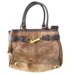 Coach Suede Mini Bag Brown.